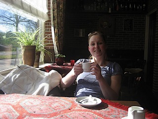 Even rusten met een kop koffie